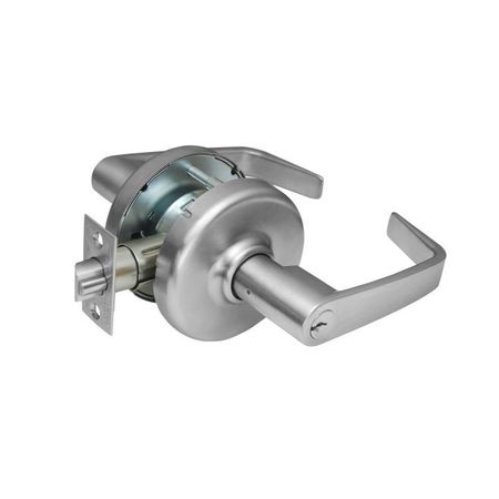 CORBIN RUSSWIN wport Lever and D Rose Sngl Cylinder Entry Grade 2 Std Dty Lever Lock L4 Keyway Satin Chrome CL3851NZD626